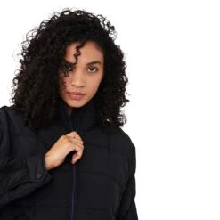 Women's Pippa Packable Puffer Jacket - Black -Elara Wear Shop OB1053648 0010 d