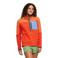 Cotopaxi Women's Abrazo Half-Zip Fleece Jacket - Nectar/Canyon -Elara Wear Shop S23 W Abrazo Half Zip Fleece Jacket Nectar Canyon 2