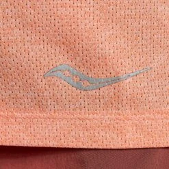 Saucony Women's Stopwatch Short Sleeve Shirt - Zenith Heather -Elara Wear Shop SAW800370 ZEH 5