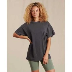 Women's Primo Oversized Short Sleeve Crew - Soot