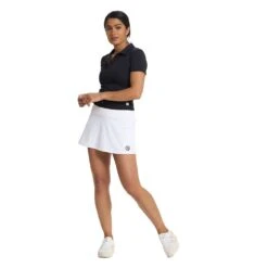 Vuori Women's Mudra Fitted Polo - Black -Elara Wear Shop VW1050BLK 1859