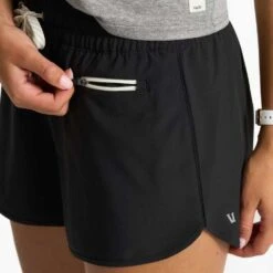 Vuori Women's Clementine Short 4in - Black -Elara Wear Shop VW3004BLK 2521 1200x crop center jpg