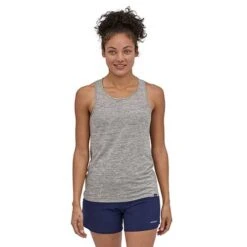Patagonia Women's Capilene Cool Daily Tank - Feather Grey -Elara Wear Shop WBS21 45295 FEA BJ1 1