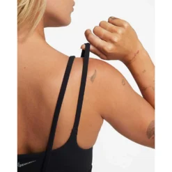 Nike Women's Alate Trace Bra - Black 13 Nike Women's Alate Trace Bra - Black -Elara Wear Shop alate trace womens light support padded strappy sports bra R79wZr 2