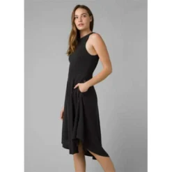 Prana Women's Cozy Up Bayjour Dress - Black -Elara Wear Shop cozy u dress 3