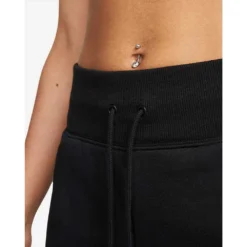 Nike Women's Fleece High Rise Pant Wide - Black -Elara Wear Shop sportswear phoenix fleece womens high waisted wide leg sweatpants RZJZZH 2