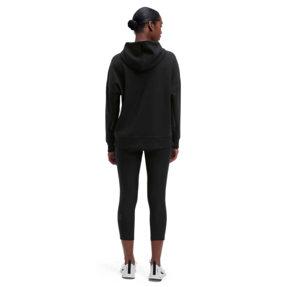 On Running Women's Hoodie - Black 4 On Running Women's Hoodie - Black - Image 4