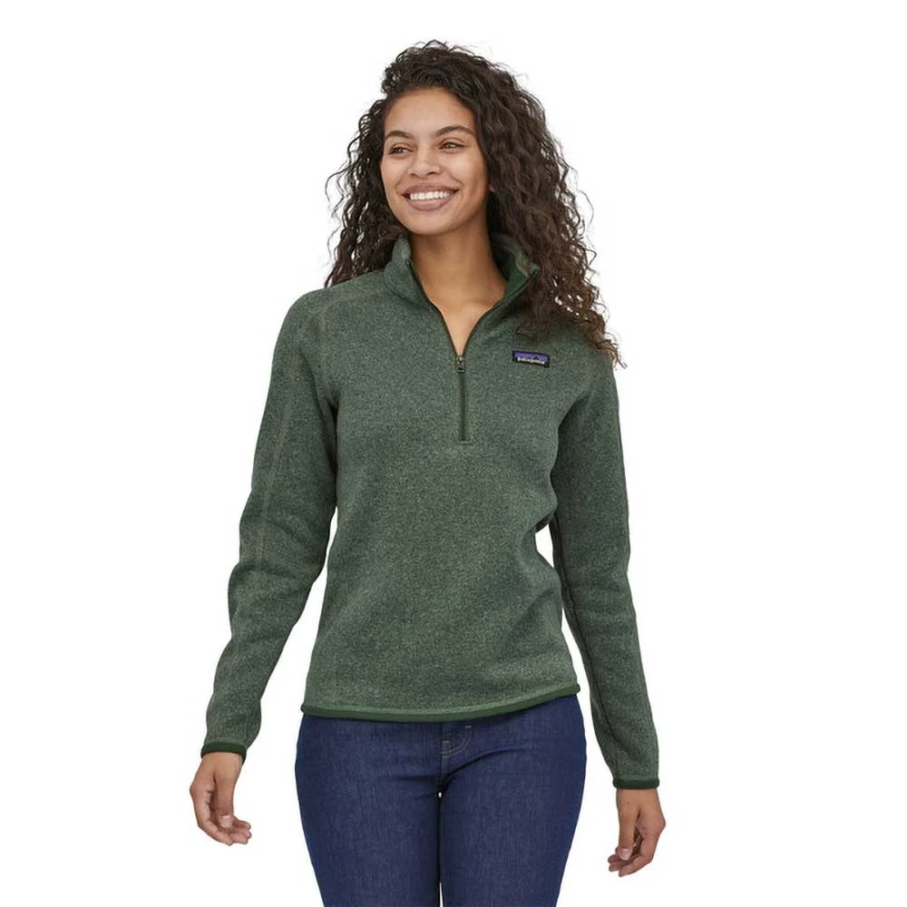 Patagonia Women's Better Sweater 1/4 Zip - Hemlock Green 2 Patagonia Women's Better Sweater 1/4 Zip - Hemlock Green - Image 2
