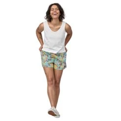 Patagonia Women's Funhoggers Shorts - Thriving Planet: Lagoon Blue -Elara Wear Shop webimage 5E6414BF 0429 479B 84AE4B6503381159