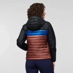 Cotopaxi Women's Capa Insulated Hooded Jacket - Black/Chestnut -Elara Wear Shop webimage 924613A3 F90B 4ED9 807D576293806B73